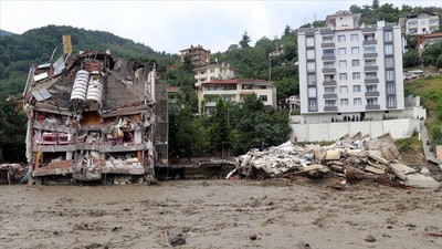 Bozkurt'taki sel felaketinden fotoğraflar