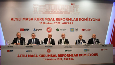 Altılı Masa ‘Kurumsal Reformlar Komisyonu’ raporunu açıkladı