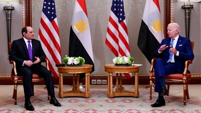 Sisi ile Biden bir araya geldi