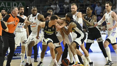 Real Madrid-Partizan maçı, kavga nedeniyle erken bitti