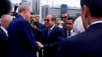 12 yıl sonra... Erdoğan, Mısır'da Sisi tarafından resmi törenle karşılandı