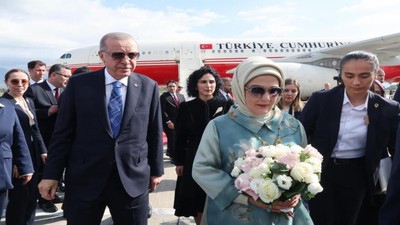 Cumhurbaşkanı Erdoğan, Arnavutluk'ta! Resmi törenle karşılandı