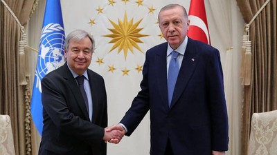 Cumhurbaşkanı Erdoğan, Guterres ile 'Suriye'yi görüştü