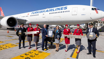 Türk Hava Yolları, Guinness Dünya Rekoru kırdı
