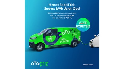 OtoPriz mobil şarj hizmetini başlattı