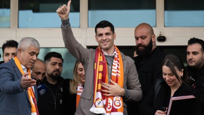 Alvaro Morata, Galatasaray için İstanbul'a geldi