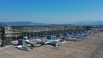 Dalaman Havalimanı'nda ocak ayında bin 883 uçağa hizmet verildi