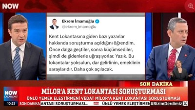 Özgür Özel, Vedat Milor'a soruşturma açıldığını canlı yayında öğrendi: "Allah ıslah etsin"