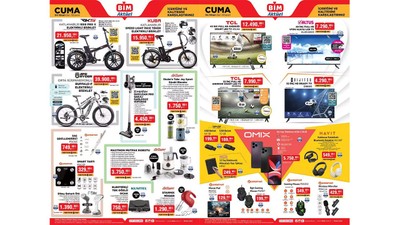BİM'e katlanabilir bisiklet, cep telefonu ve TV geliyor! (BİM 4 NİSAN CUMA AKTÜEL ÜRÜNLER KATALOĞU)