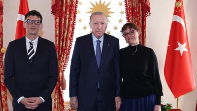 Cumhurbaşkanı Erdoğan, Mattia Ahmet Minguzzi'nin ailesiyle görüştü