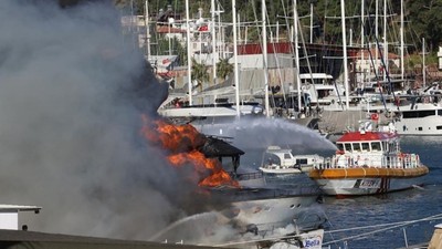 Fethiye'deki yangın: 3 motor yat ve 1 yelkenli kullanılamaz hale geldi