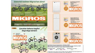 Migros’a elektrikli bisiklet, TV ve beyaz eşya geliyor! (MİGROS AKTÜEL ÜRÜNLER KATALOĞU)