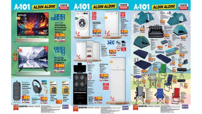 A101’e yarın ankastre set ve elektrikli bisiklet geliyor!(A101 1 MAYIS 2025 AKTÜEL ÜRÜNLER KATALOĞU)