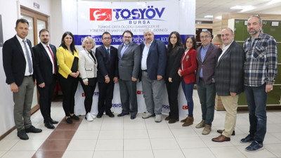 TOSYÖV Bursa’da Kazangil güven tazeledi