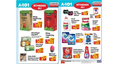 A101’de, deterjanlarda %48’e varan indirimler (A101 BİTMEDEN AL 3-9 MAYIS AKTÜEL ÜRÜNLER KATALOĞU)