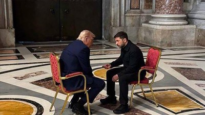 Zelenskiy: Trump ile bugüne kadar en iyi görüşmeyi Vatikan'da gerçekleştirdik