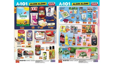 A101 Aldın Aldın ürünlerinde 18 litrelik ayçiçek yağında damping (A101 8 MAYIS ALDIN ALDIN ÜRÜNLERİ)