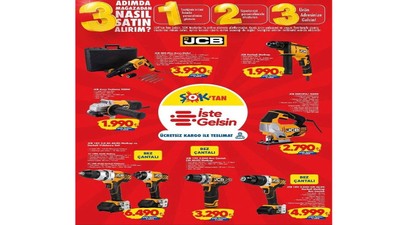 ŞOK'a bugün (16 Mayıs Cuma) JCB Dekupaj geliyor (ŞOK 16-22 MAYIS 2025 AKTÜEL ÜRÜNLER KATALOĞU)