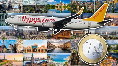 1 Euro'ya yurt dışı bileti: 41 şehirde geçerli olacak! Pegasus duyurdu: 150 bin koltuk satışa çıktı
