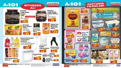 A101 14-20 Haziran Haftanın Yıldızları Kataloğu yayımlandı! 1 Alana 1 Bedava fırsatını kaçırmayın