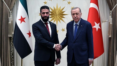 Cumhurbaşkanı Erdoğan, Ahmed Şara ile görüştü