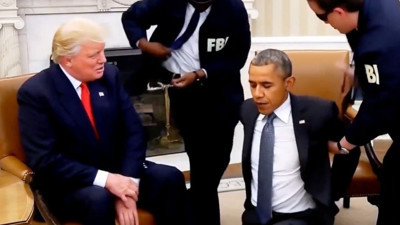 Dünya bu videoyu konuşuyor! Trump, Obama'yı hapse attırdı