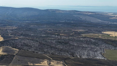 Tekirdağ'da başladı, Çanakkale'ye sıçradı: 119 futbol sahası büyüklüğündeki alan kül oldu