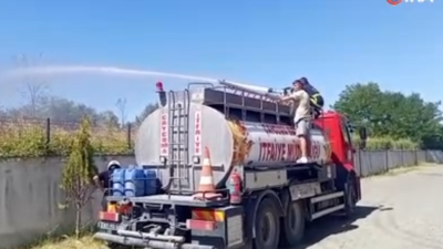 Zonguldak Çaycuma Devlet Hastanesi yakınlarında yangın paniği!