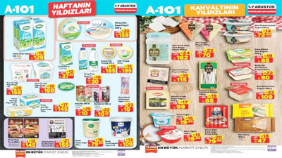 A101 1-7 Ağustos Haftanın Yıldızları Kataloğu yayımlandı! A101’e hangi ürünler gelecek?