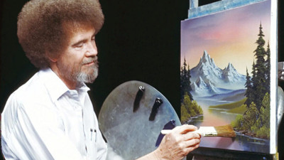 Ressam Bob Ross’un 30 tablosu açık artırmaya çıkıyor