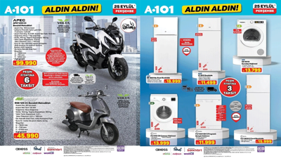 A101 25 Eylül 2025 Aldın Aldın aktüel ürünler kataloğu yayımlandı! A101'e hangi ürünler geliyor?