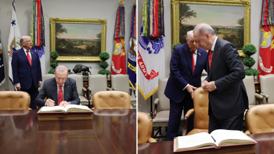 Trump’tan Erdoğan’a sandalye jesti: Daha önce 2 lidere de yapmıştı