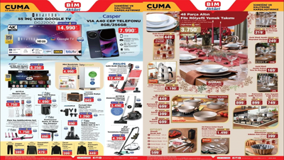 BİM market 3 Ekim 2025 Cuma indirim kataloğu! Bim’e Philips Işıklı Şarjlı Süpürge geliyor