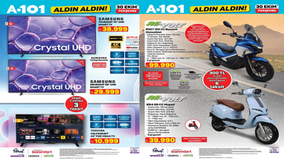 A101 markete Moped geliyor! A101 30 Ekim 2025 Perşembe aktüel ürünler kataloğu!