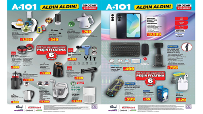 A101'e &Ccedil;elik Kettle geliyor! A101 29 Ocak 2026 Perşembe akt&uuml;el &uuml;r&uuml;nler kataloğu!