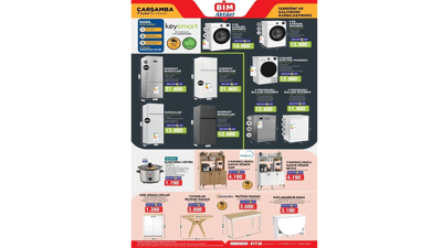 BİM 11 Şubat &Ccedil;arşamba akt&uuml;el &uuml;r&uuml;nler kataloğu! BİM&rsquo;e &Ccedil;amaşır Makinesi geliyor!