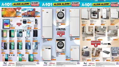 A101 12 Mart Online "Aldın Aldın" Kataloğu! Mobilyadan teknolojiye internete özel dev kampanya!