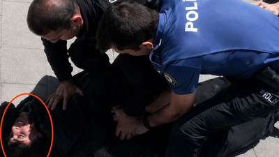 &Ccedil;orlu'da 2 polisi şehit eden saldırganın yakalanma anı kamerada