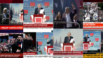 CHP ekranlarda ikiye b&ouml;l&uuml;nd&uuml;: Haber kanalları, &Ouml;zel ve Kılı&ccedil;daroğlu'nun konuşmalarını nasıl takip etti?