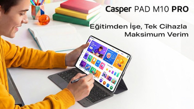 Eğitimden işe, tek cihazla maksimum verim: Casper PAD M10