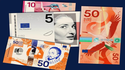 Euro banknotları değişiyor: Yeni tasarımlar g&ouml;r&uuml;c&uuml;ye &ccedil;ıktı