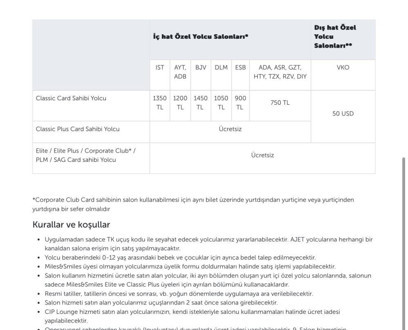 THY, özel yolcu salonları ücretine zam yaptı - Resim : 1