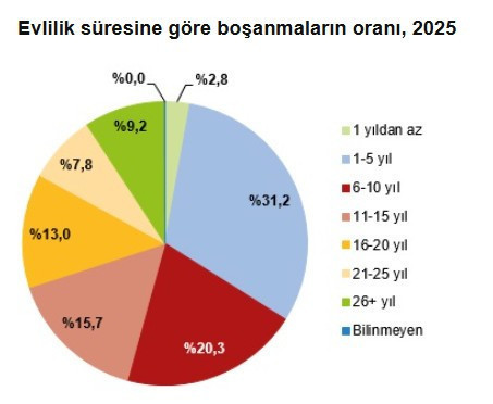 TÜİK açıkladı: Her 3 evlilikten biri ilk 5 yılda bitiyor - Resim : 7