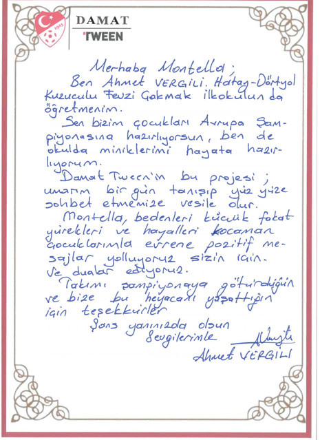 Damat Tween ile Hataylı minik öğrencilerden Milli Takıma büyük destek - Resim : 1