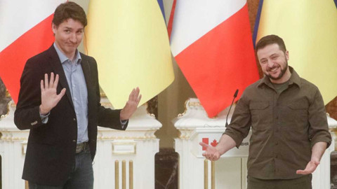 Kanada Başbakanı Trudeau, Ukrayna'nın İrpin şehrini ziyaret etti