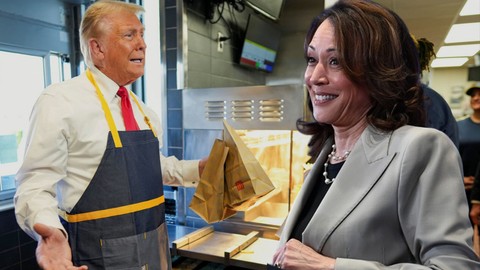 ABD seçimlerinde Harris-Trump arasında McDonald's yarışı