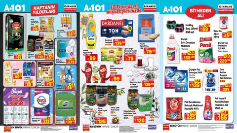 A101 market 10 Mayıs cumartesi aktüel ürünler kataloğu! Yarın A101'de hangi ürünlerde indirim var?