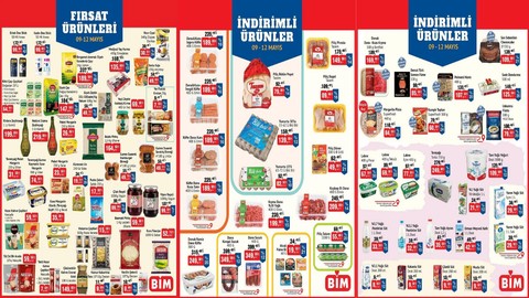BİM market 09-12 Mayıs 2025 tarihleri arasında geçerli indirimli ürünler kataloğu yayımlandı!