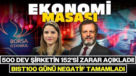 500 Dev Şirketin 152'sı Zarar Açıkladı! BIST100 Günü Negatif Tamamladı