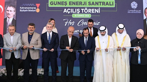 Kahramanmaraş'ta Kuveyt fonu desteğiyle kurulan güneş enerji santrali hizmete açıldı